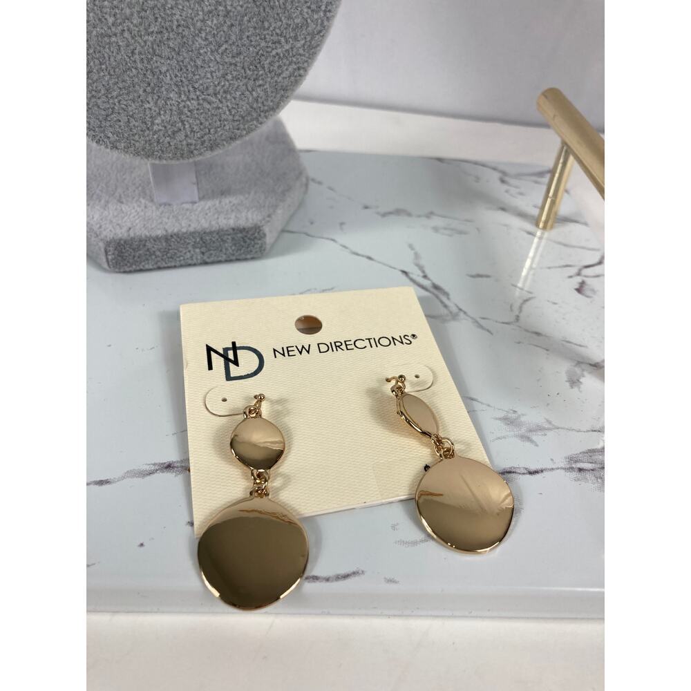 New Directions Gold Earrings